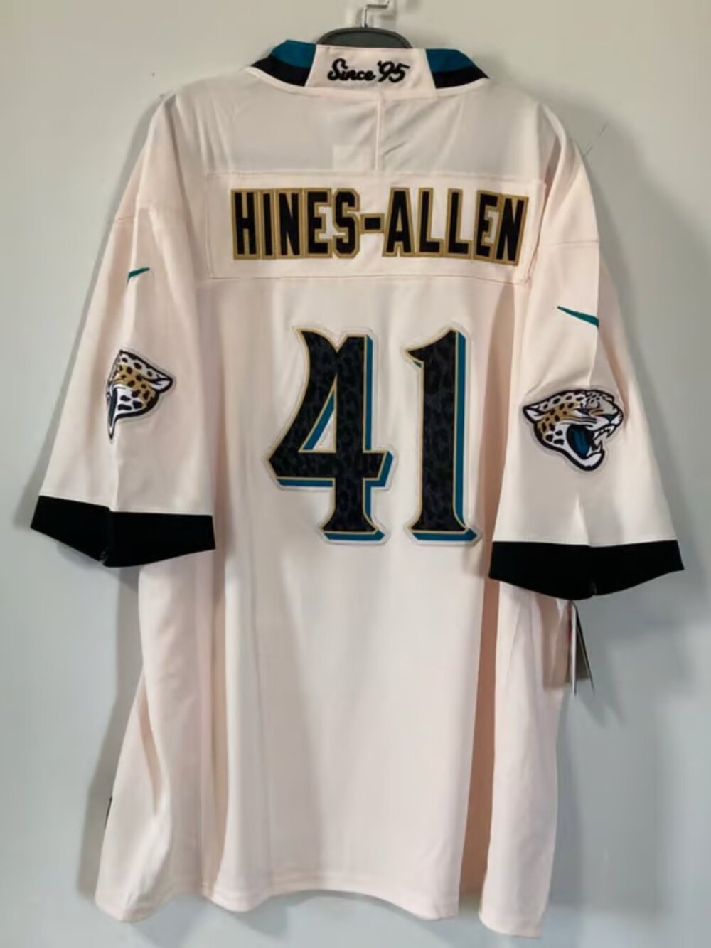 Josh Hines Allen Cream Vapor Stitched Jersey